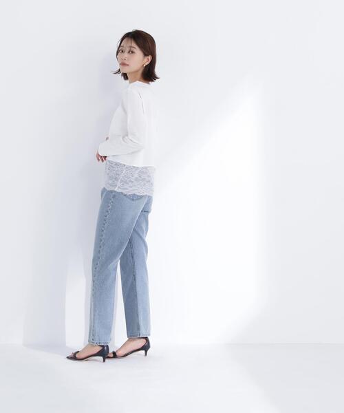 NATURAL BEAUTY BASIC(ナチュラルビューティーベーシック)の「◇レースドッキングカットソー(Tシャツ/カットソー・レディース・ブラック/オフホワイト・FREE)」の20枚目の写真