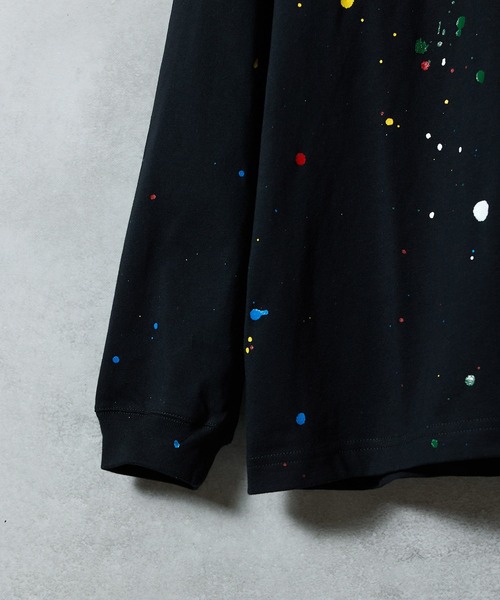 NUMBER (N)INE（ナンバーナイン）の「HAND PAINTED BASIC HEM PRINTED L/S T-SHIRT / ハンドペイント ベーシック ワンポイント ロゴプリント ロンT（Tシャツ/カットソー・メンズ・ホワイト系その他2/グレー/ブラック/ブラック系その他2/ホワイト/グレー系その他2・M/L/XL）」の9枚目の写真