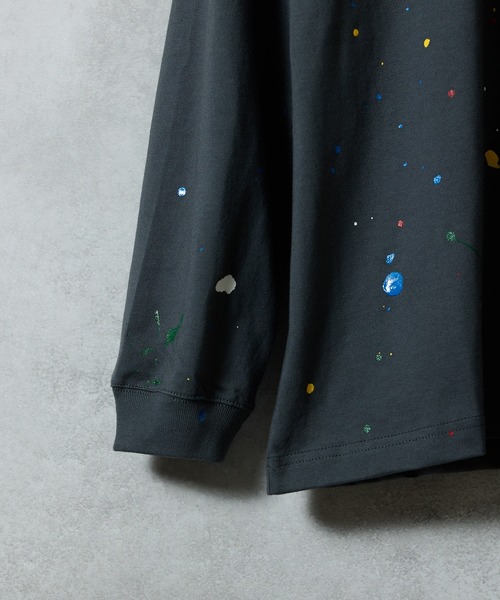 NUMBER (N)INE（ナンバーナイン）の「HAND PAINTED BASIC HEM PRINTED L/S T-SHIRT / ハンドペイント ベーシック ワンポイント ロゴプリント ロンT（Tシャツ/カットソー・メンズ・ホワイト系その他2/グレー/ブラック/ブラック系その他2/ホワイト/グレー系その他2・M/L/XL）」の19枚目の写真