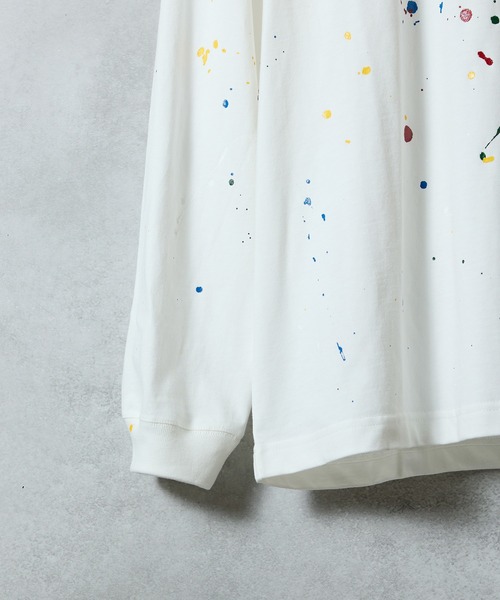 NUMBER (N)INE（ナンバーナイン）の「HAND PAINTED BASIC HEM PRINTED L/S T-SHIRT / ハンドペイント ベーシック ワンポイント ロゴプリント ロンT（Tシャツ/カットソー・メンズ・ホワイト系その他2/グレー/ブラック/ブラック系その他2/ホワイト/グレー系その他2・M/L/XL）」の14枚目の写真