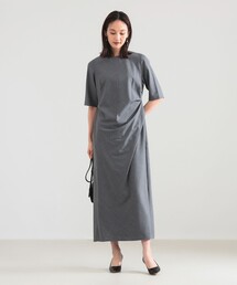 Demi-Luxe BEAMS | アシンメトリー タック バイアス ワンピース(ワンピース)