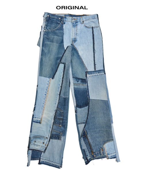 SCHISM INDUCING(スキズムインデューシング)の「FRANKENSTEIN JEANS BLUE(デニムパンツ・レディース・その他・M/L/XL)」の3枚目の写真