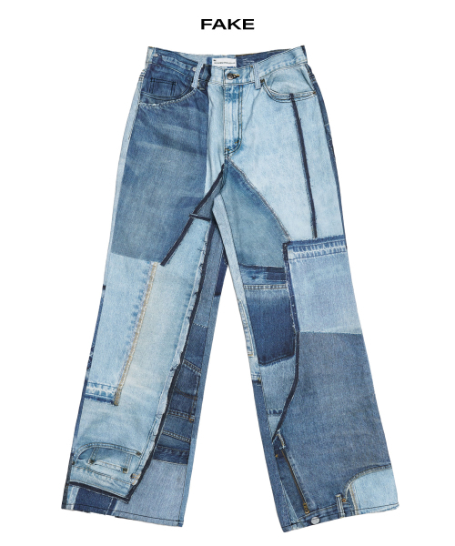 SCHISM INDUCING(スキズムインデューシング)の「FRANKENSTEIN JEANS BLUE(デニムパンツ・レディース・その他・M/L/XL)」の4枚目の写真