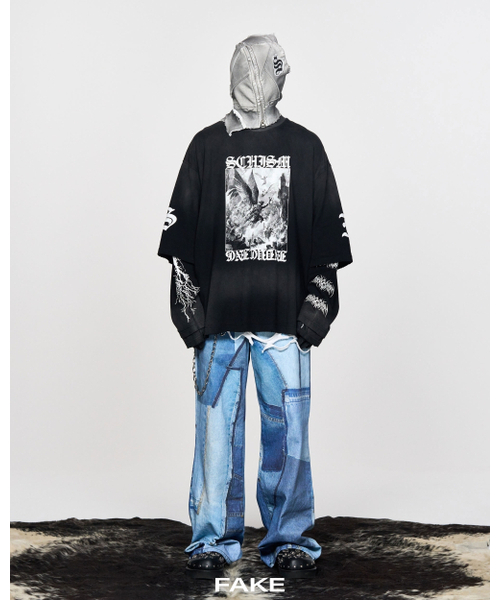 SCHISM INDUCING(スキズムインデューシング)の「FRANKENSTEIN JEANS BLUE(デニムパンツ・レディース・その他・M/L/XL)」の8枚目の写真