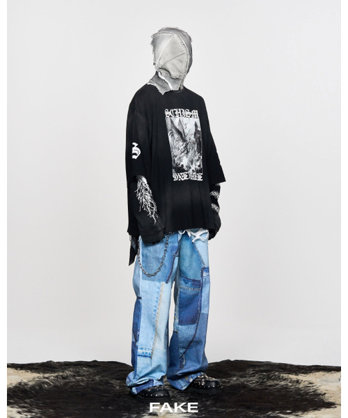 SCHISM INDUCING(スキズムインデューシング)の「FRANKENSTEIN JEANS BLUE(デニムパンツ・レディース・その他・M/L/XL)」の10枚目の写真