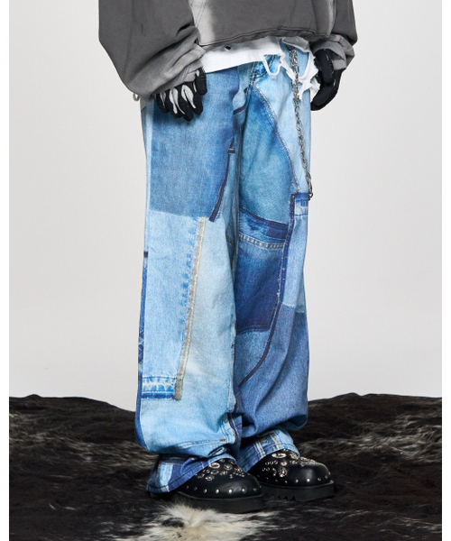 SCHISM INDUCING(スキズムインデューシング)の「FRANKENSTEIN JEANS BLUE(デニムパンツ・レディース・その他・M/L/XL)」の15枚目の写真