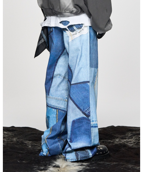 SCHISM INDUCING(スキズムインデューシング)の「FRANKENSTEIN JEANS BLUE(デニムパンツ・レディース・その他・M/L/XL)」の16枚目の写真