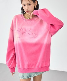 ANAP | ウォッシュ加工 グラデーション エンボスロゴ スウェット プルオーバー(スウェット)