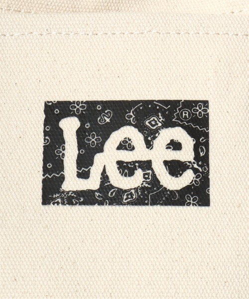 Lee(リー)の「Lee/リー キャンバス バンダナ柄 ロゴ ワンポイントプリント ミニトートバッグ/ランチバッグ/レディース メンズ(トートバッグ・レディース・ブラック/オフホワイト・FREE)」の5枚目の写真