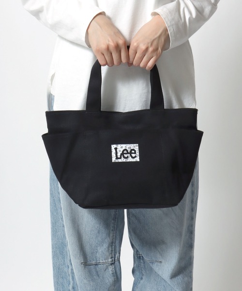 Lee(リー)の「Lee/リー キャンバス バンダナ柄 ロゴ ワンポイントプリント ミニトートバッグ/ランチバッグ/レディース メンズ(トートバッグ・レディース・ブラック/オフホワイト・FREE)」の15枚目の写真