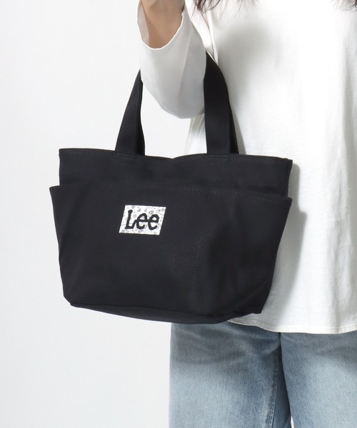 Lee(リー)の「Lee/リー キャンバス バンダナ柄 ロゴ ワンポイントプリント ミニトートバッグ/ランチバッグ/レディース メンズ(トートバッグ・レディース・ブラック/オフホワイト・FREE)」の16枚目の写真