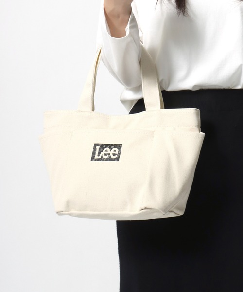 Lee(リー)の「Lee/リー キャンバス バンダナ柄 ロゴ ワンポイントプリント ミニトートバッグ/ランチバッグ/レディース メンズ(トートバッグ・レディース・ブラック/オフホワイト・FREE)」の13枚目の写真