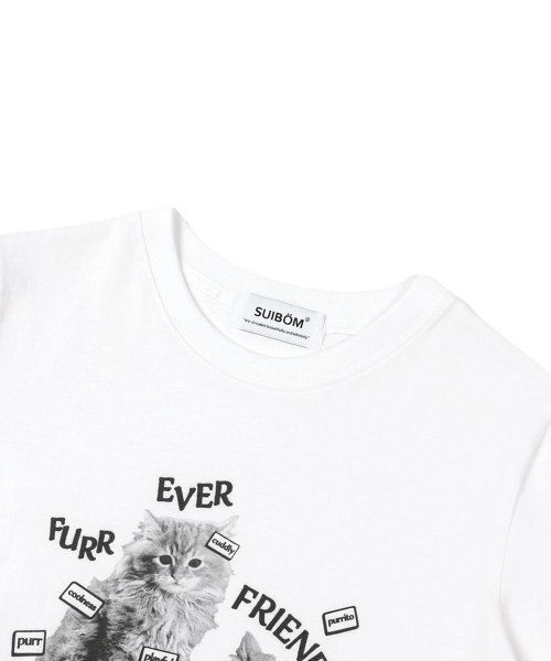 SUIBOM（スイボム）の「ファーエバーフレンドクロップTシャツオフホワイト（Tシャツ/カットソー・レディース・その他・ONE SIZE）」の4枚目の写真