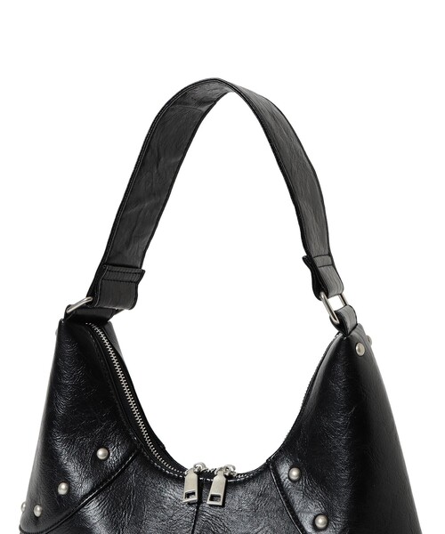 Ray BEAMS（レイビームス）の「スタッズ ベルト バッグ（トートバッグ・レディース・ベージュ/ブラック・ONE SIZE）」の6枚目の写真