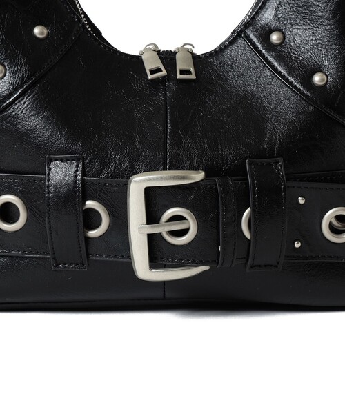 Ray BEAMS（レイビームス）の「スタッズ ベルト バッグ（トートバッグ・レディース・ベージュ/ブラック・ONE SIZE）」の9枚目の写真