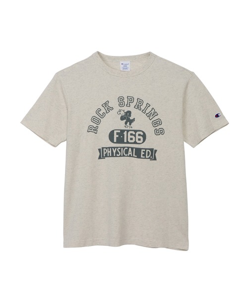 Champion（チャンピオン）の「【Champion/チャンピオン】メンズ ベーシック ショートスリーブTシャツ（Tシャツ/カットソー・メンズ・ダークブルー/グレー/ブラック系その他/ホワイト×ネイビー/ホワイト系その他3/オートミール・X-LARGE/LARGE/MEDIUM/SMALL）」の5枚目の写真