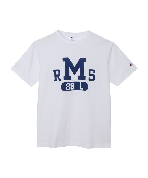 Champion（チャンピオン）の「【Champion/チャンピオン】メンズ ベーシック ショートスリーブTシャツ（Tシャツ/カットソー・メンズ・ダークブルー/グレー/ブラック系その他/ホワイト×ネイビー/ホワイト系その他3/オートミール・X-LARGE/LARGE/MEDIUM/SMALL）」の2枚目の写真