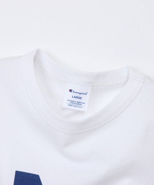 Champion（チャンピオン）の「【Champion/チャンピオン】メンズ ベーシック ショートスリーブTシャツ（Tシャツ/カットソー・メンズ・ダークブルー/グレー/ブラック系その他/ホワイト×ネイビー/ホワイト系その他3/オートミール・X-LARGE/LARGE/MEDIUM/SMALL）」の19枚目の写真