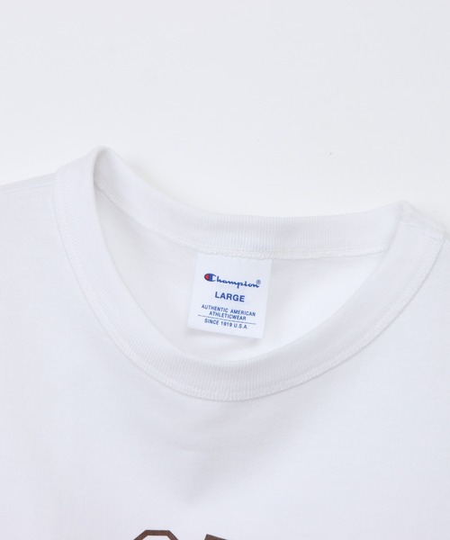 Champion（チャンピオン）の「【Champion/チャンピオン】メンズ ベーシック ショートスリーブTシャツ（Tシャツ/カットソー・メンズ・ダークブルー/グレー/ブラック系その他/ホワイト×ネイビー/ホワイト系その他3/オートミール・X-LARGE/LARGE/MEDIUM/SMALL）」の22枚目の写真