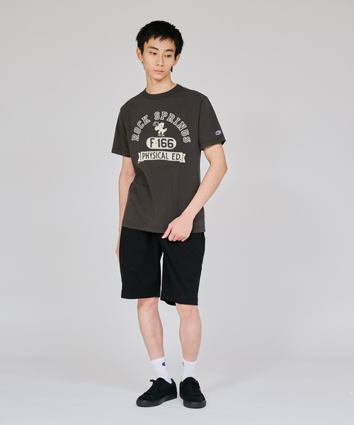 Champion（チャンピオン）の「【Champion/チャンピオン】メンズ ベーシック ショートスリーブTシャツ（Tシャツ/カットソー・メンズ・ダークブルー/グレー/ブラック系その他/ホワイト×ネイビー/ホワイト系その他3/オートミール・X-LARGE/LARGE/MEDIUM/SMALL）」の10枚目の写真