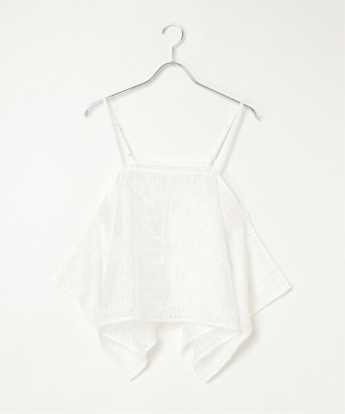 notch.(ノッチ)の「パッチワーク風刺繍キャミソール(キャミソール・レディース・オフホワイト/ブラック・M)」の16枚目の写真