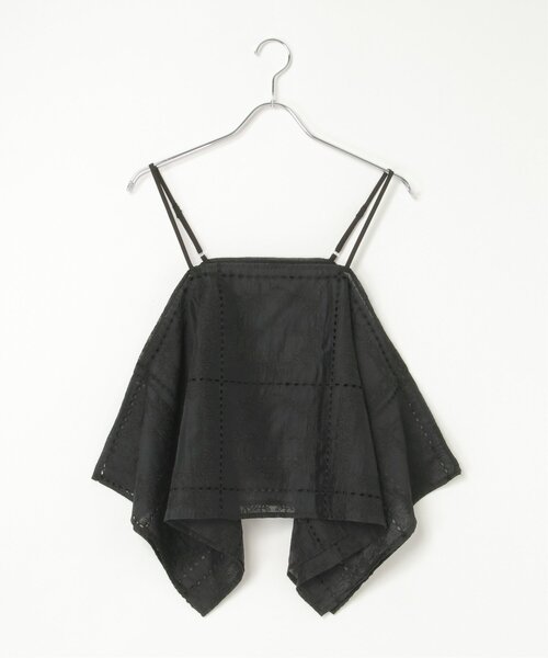 notch.(ノッチ)の「パッチワーク風刺繍キャミソール(キャミソール・レディース・オフホワイト/ブラック・M)」の17枚目の写真