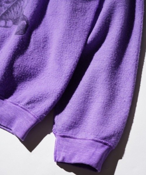 THRIFTY LOOK（スリフティールック）の「NHK「星野源と松重豊のおともだち」星野源様着用 THRIFTY LOOK / スリフティールック OTHER SIZE PRINTED CAT SWEAT インサイドアウト 猫 スウェット（スウェット・メンズ・パープル/ホワイト/ブラック・LARGE/X-LARGE/MEDIUM/SMALL）」の15枚目の写真