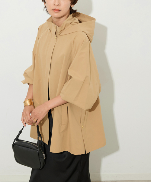 JOURNAL STANDARD relume(ジャーナルスタンダード レリューム)の「《再入荷!》撥水サーブルクロスマウンテンパーカー(マウンテンパーカー・レディース・チャコールグレー/ベージュ/カーキ・FREE)」の2枚目の写真