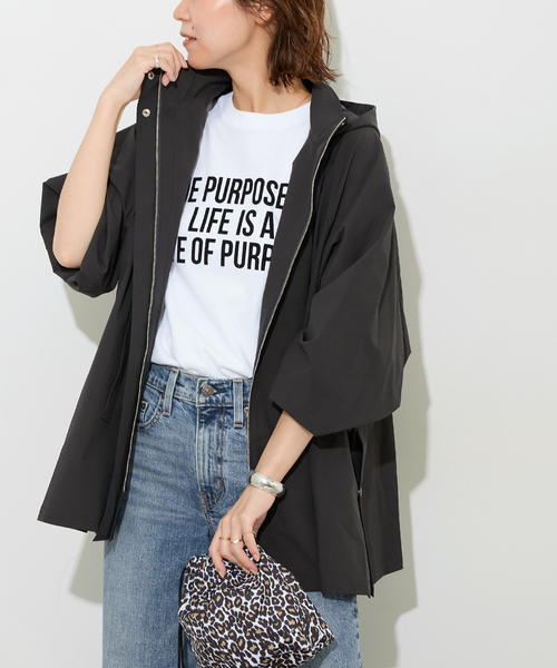 JOURNAL STANDARD relume(ジャーナルスタンダード レリューム)の「《再入荷!》撥水サーブルクロスマウンテンパーカー(マウンテンパーカー・レディース・チャコールグレー/ベージュ/カーキ・FREE)」の1枚目の写真