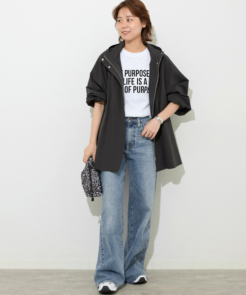 JOURNAL STANDARD relume(ジャーナルスタンダード レリューム)の「《再入荷!》撥水サーブルクロスマウンテンパーカー(マウンテンパーカー・レディース・チャコールグレー/ベージュ/カーキ・FREE)」の4枚目の写真