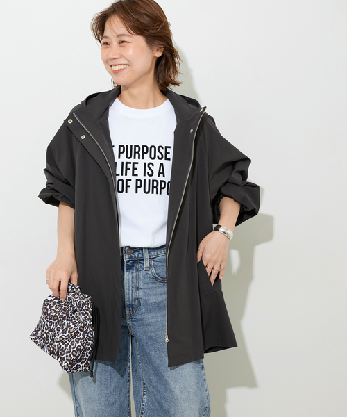 JOURNAL STANDARD relume(ジャーナルスタンダード レリューム)の「《再入荷!》撥水サーブルクロスマウンテンパーカー(マウンテンパーカー・レディース・チャコールグレー/ベージュ/カーキ・FREE)」の8枚目の写真