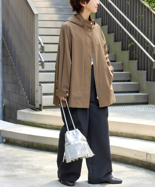 JOURNAL STANDARD relume(ジャーナルスタンダード レリューム)の「《再入荷!》撥水サーブルクロスマウンテンパーカー(マウンテンパーカー・レディース・チャコールグレー/ベージュ/カーキ・FREE)」の19枚目の写真