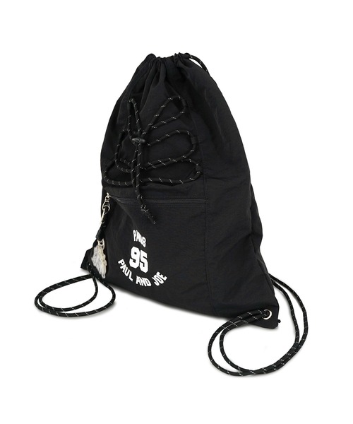 PAUL & JOE ACCESSOIRES（ポールアンドジョーアクセソワ）の「【WEB限定】【ELGAES限定】PAUL & JOE ACCESSOIRES (ポール＆ジョーアクセソワ)ナップサック PJA-B1434 95 EMBROIDERY BAG（バックパック/リュック・レディース・ブラック・FREE）」の3枚目の写真