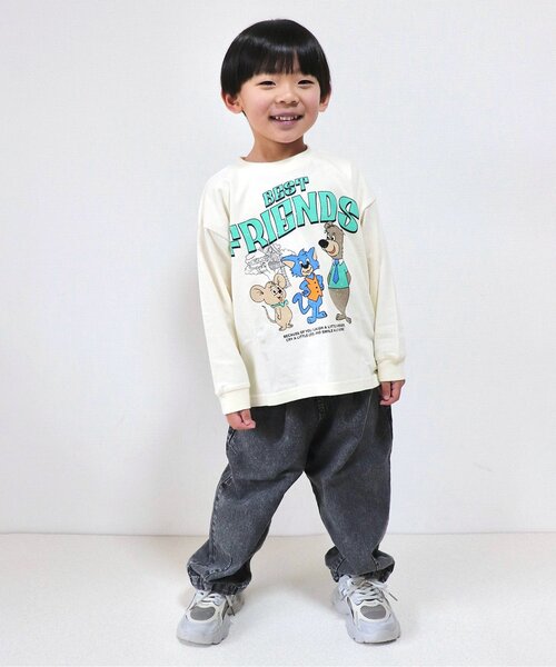 BREEZE(ブリーズ)の「ヴィンテージグラフィック長袖Tシャツ(Tシャツ/カットソー・キッズ・オフホワイト/アイボリー/チャコール/グリーン・80/90/100/110/120/130/140)」の5枚目の写真