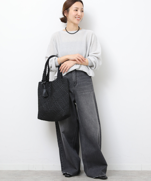 JOURNAL STANDARD relume（ジャーナルスタンダード　レリューム）の「［26SS新作］RELUME メッシュTOTE（トートバッグ・レディース・ブラウン系その他/ブラック・FREE）」の3枚目の写真