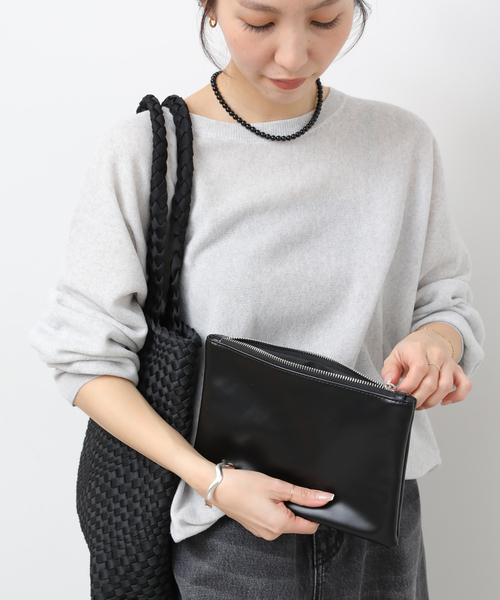 JOURNAL STANDARD relume（ジャーナルスタンダード　レリューム）の「［26SS新作］RELUME メッシュTOTE（トートバッグ・レディース・ブラウン系その他/ブラック・FREE）」の6枚目の写真