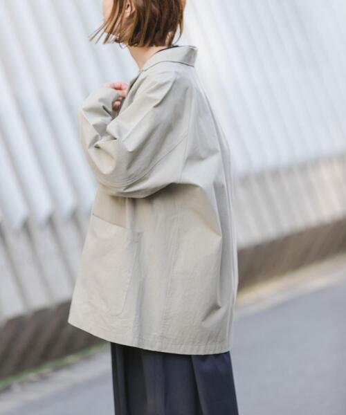 FORK&SPOON(フォークアンドスプーン)の「FORK&SPOON ビッグジャケット(その他アウター・レディース・チャコールグレー/ベージュ・1)」の17枚目の写真