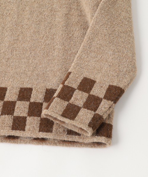 JOURNAL STANDARD relume(ジャーナルスタンダード レリューム)の「DEL SOL / デルソル 別注 PERU ALPACA Vneck KNIT(ニット/セーター・メンズ・ベージュ・MEDIUM/LARGE)」の3枚目の写真