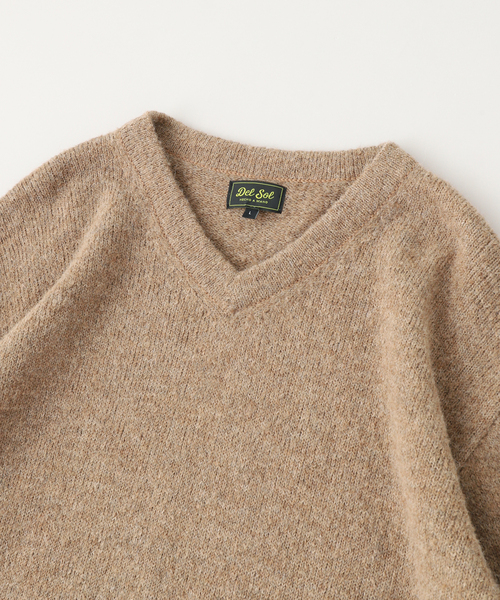 JOURNAL STANDARD relume(ジャーナルスタンダード レリューム)の「DEL SOL / デルソル 別注 PERU ALPACA Vneck KNIT(ニット/セーター・メンズ・ベージュ・MEDIUM/LARGE)」の4枚目の写真
