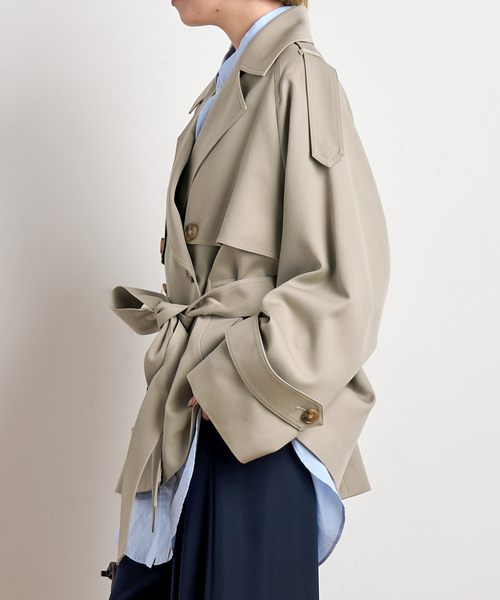 AP STUDIO（エーピーストゥディオ）の「belted trench coat（トレンチコート・レディース・ベージュ・FREE）」の13枚目の写真