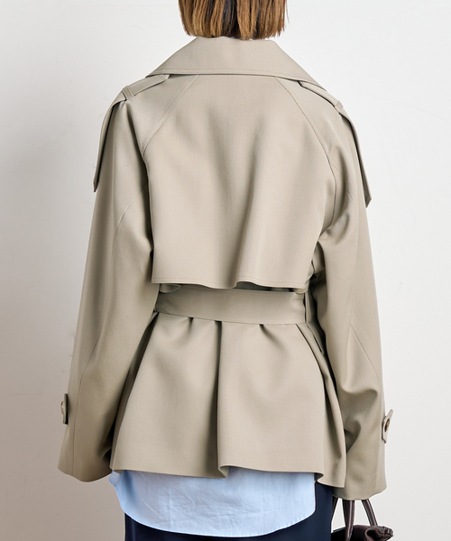 AP STUDIO（エーピーストゥディオ）の「belted trench coat（トレンチコート・レディース・ベージュ・FREE）」の14枚目の写真