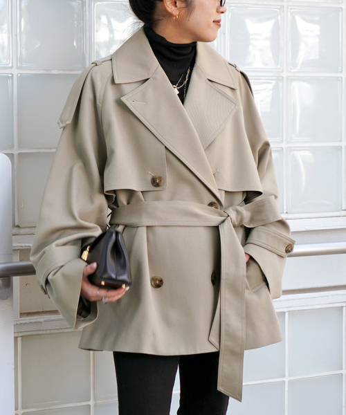 AP STUDIO（エーピーストゥディオ）の「belted trench coat（トレンチコート・レディース・ベージュ・FREE）」の21枚目の写真