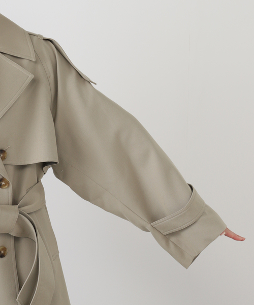 AP STUDIO（エーピーストゥディオ）の「belted trench coat（トレンチコート・レディース・ベージュ・FREE）」の8枚目の写真