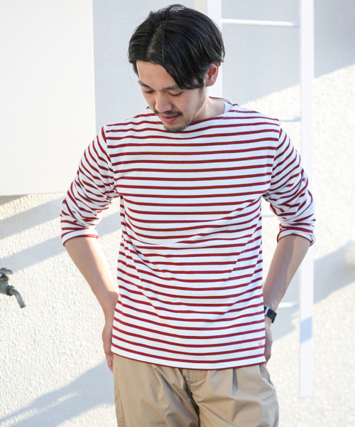 URBAN RESEARCH DOORS MENS(アーバンリサーチ ドアーズ メンズ)の「FORK&SPOON Color Border(Tシャツ/カットソー・メンズ・グレー系その他/ブルー系その他/ホワイト/レッド・4/3/5)」の4枚目の写真