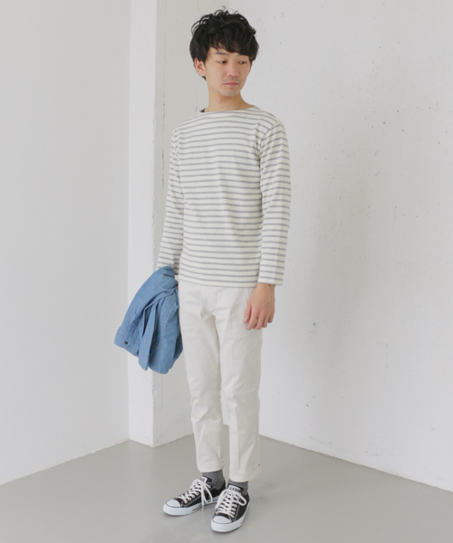 URBAN RESEARCH DOORS MENS(アーバンリサーチ ドアーズ メンズ)の「FORK&SPOON Color Border(Tシャツ/カットソー・メンズ・グレー系その他/ブルー系その他/ホワイト/レッド・4/3/5)」の6枚目の写真