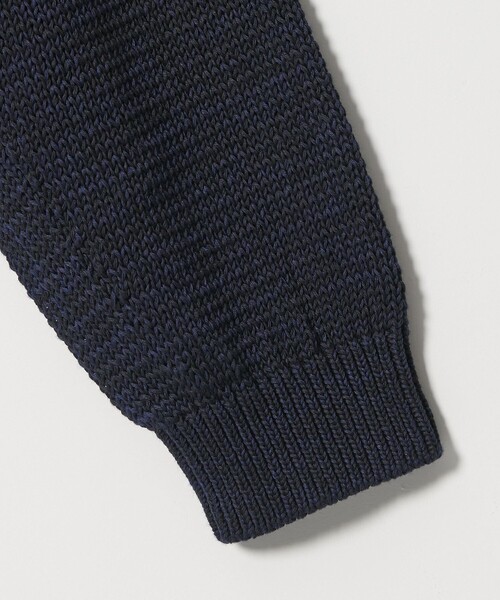 BEAUTY&YOUTH UNITED ARROWS（ビューティーアンドユースユナイテッドアローズ）の「＜OWNESS＞クリスピー コットン ミックス スキッパー ニット（ニット/セーター・メンズ・その他1/ネイビー・S/M/L）」の18枚目の写真