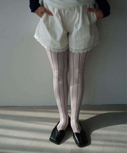 SANSeLF(サンセルフ)の「【SANSeLF】レースヘムショートパンツ saw26s025(その他パンツ・レディース・ホワイト/ブラック・FREE)」の17枚目の写真