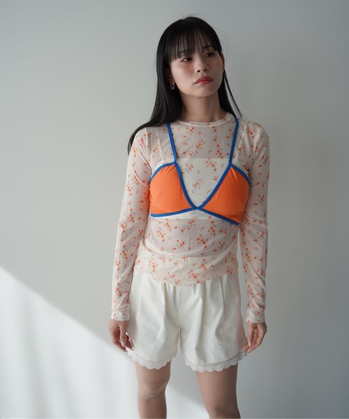 SANSeLF(サンセルフ)の「【SANSeLF】レースヘムショートパンツ saw26s025(その他パンツ・レディース・ホワイト/ブラック・FREE)」の12枚目の写真