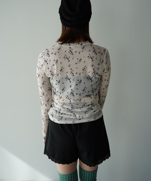 SANSeLF(サンセルフ)の「【SANSeLF】レースヘムショートパンツ saw26s025(その他パンツ・レディース・ホワイト/ブラック・FREE)」の10枚目の写真