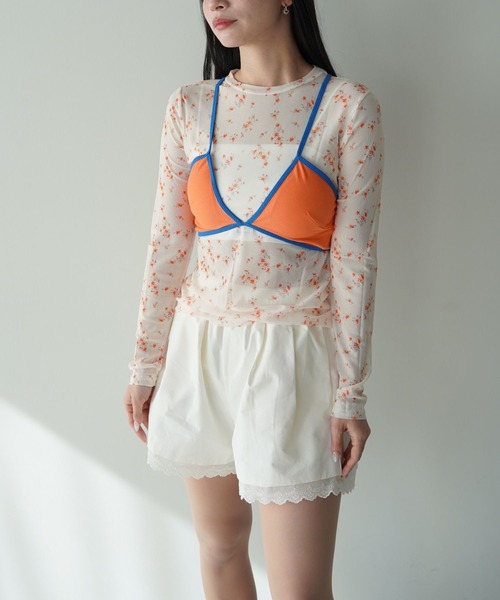 SANSeLF(サンセルフ)の「【SANSeLF】レースヘムショートパンツ saw26s025(その他パンツ・レディース・ホワイト/ブラック・FREE)」の16枚目の写真